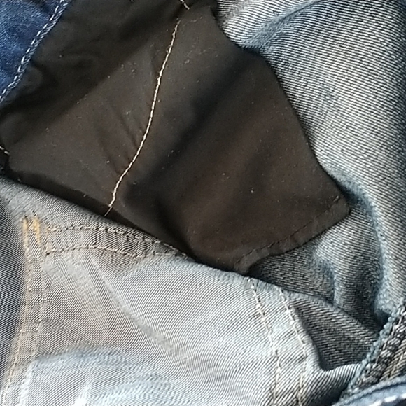 INC Denim Regular Boot Cut Blinged Crystal Pockets Dark Wash Jeans Sz 14 - Picture 13 of 13